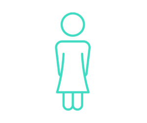 Ícone mulher - traços