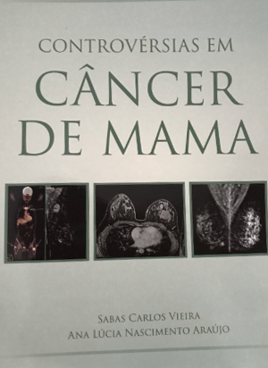 Capa do livro "Controvérsias em câncer de mama"