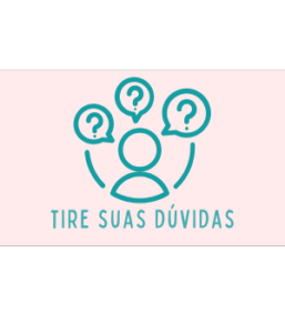botão com ícone pessoa e interrogações - tira dúvidas