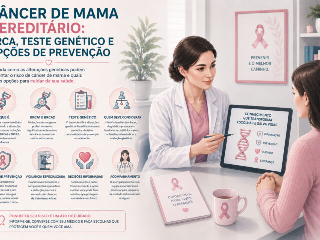 Câncer de Mama Hereditário: BRCA, Teste Genético e Opções de Prevenção