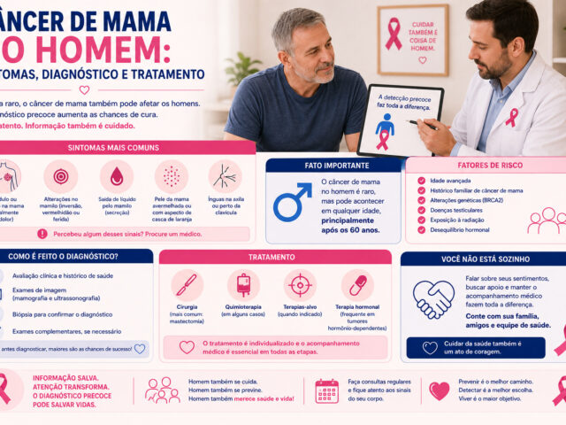 Câncer de Mama no Homem: Sintomas, Diagnóstico e Tratamento
