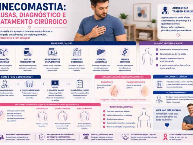 Ginecomastia: Causas, Diagnóstico e Tratamento Cirúrgico