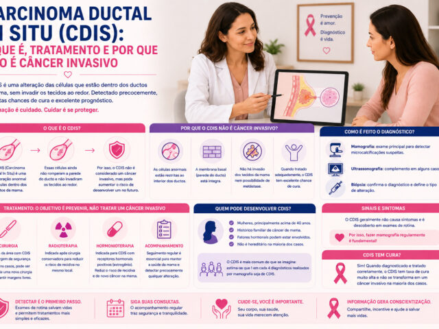 Carcinoma Ductal In Situ (CDIS): O Que É, Tratamento e Por Que Não É Câncer Invasivo